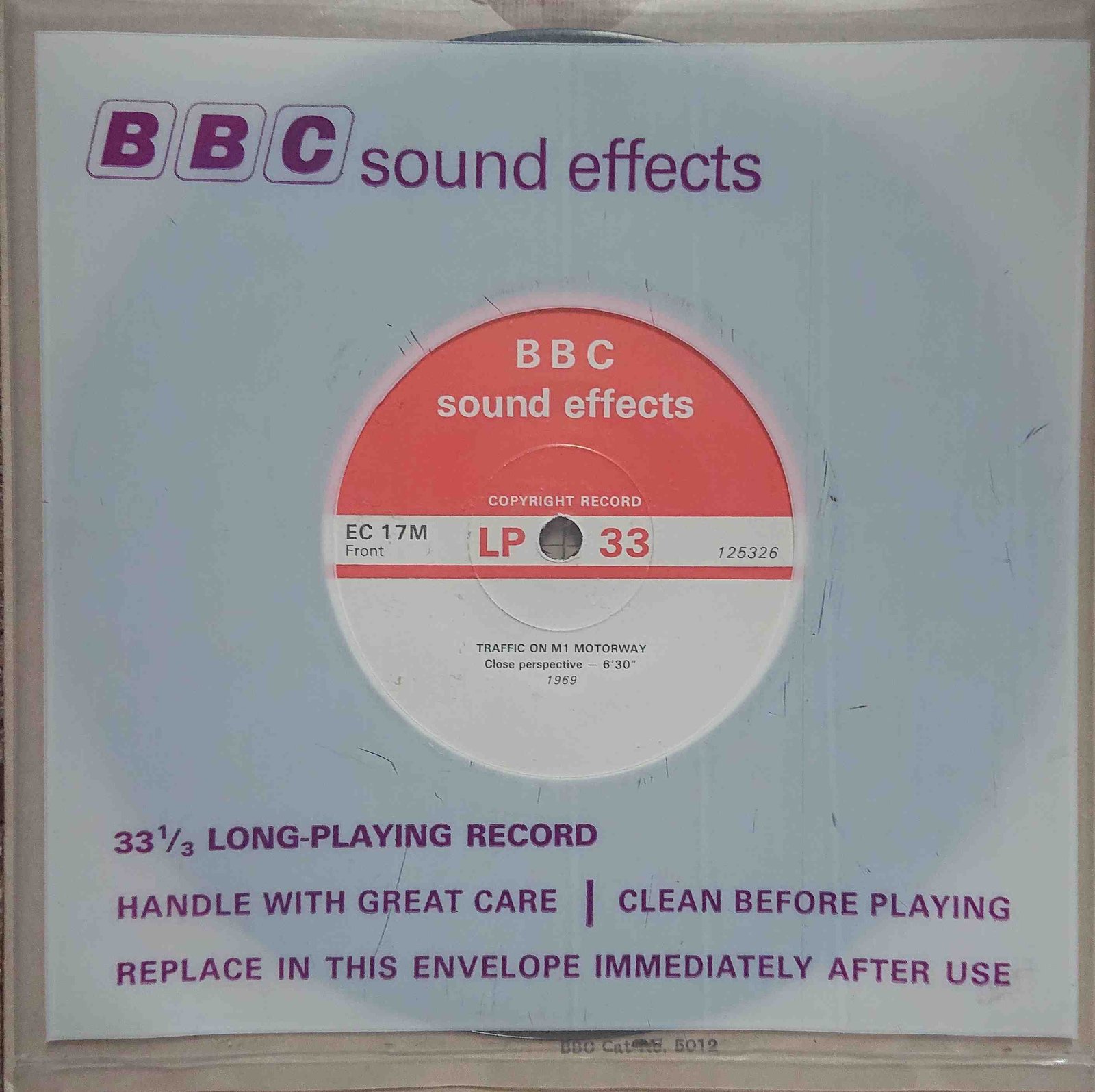 Picture of EC 17M Traffic on M1 motorway by artist Not registered from the BBC singles - Records and Tapes library